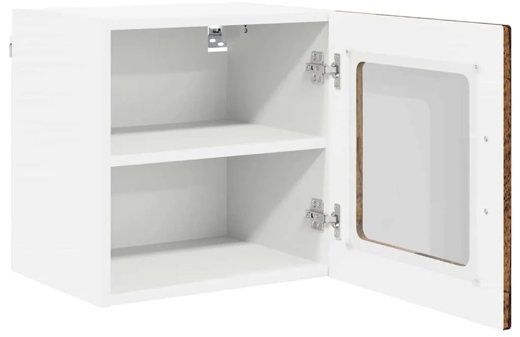 vidaXL Κρεμαστό ντουλάπι κουζίνας με ράφι Παλιό Ξύλο 40 x 31 x 40 εκ.