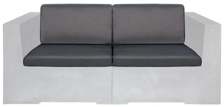 WOODWELL CONCRETE Set Μαξιλάρια Καναπέ Γκρι Ύφασμα Water Repellent 4 Tεμάχια Καθ:67x66x8 -Πλάτ:67x15/8x30cm Ε6200,Μ2