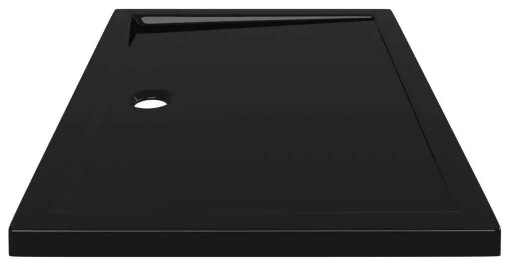 Βάση Ντουζιέρας Ορθογώνια Μαύρη 80 x 110 εκ. από ABS - Μαύρο