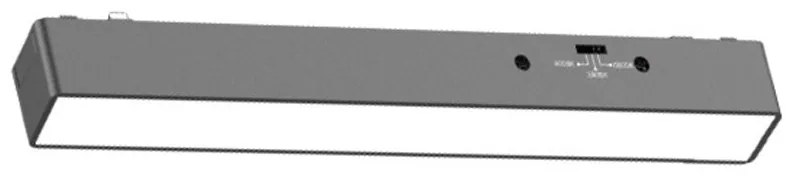 Γραμμικό Φωτιστικό Μαγνητικό TMU0040 Led 7W 3CCT 470lm 23x2,6x2,4cm Για Ultra Thin Ράγα Black Inlight