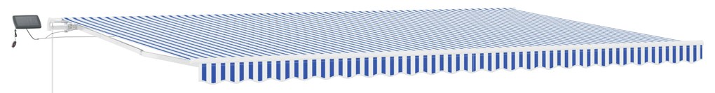vidaXL Σκηνίτσα Αναδιπλούμενη with Μπλε και λευκό 6 x 3 m