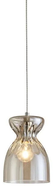 Κρεμαστό Φωτιστικό Οροφής 1xE27 Γυαλί Domenico Homelighting-77-3717-Καφέ 77-3717