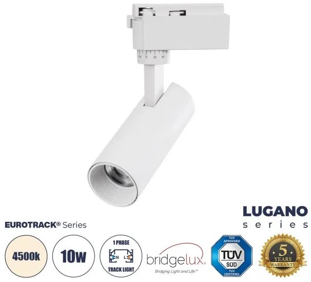Μονοφασικό Φωτιστικό Σποτ Ράγας 60801 GloboStar-60801-Λευκό 60801