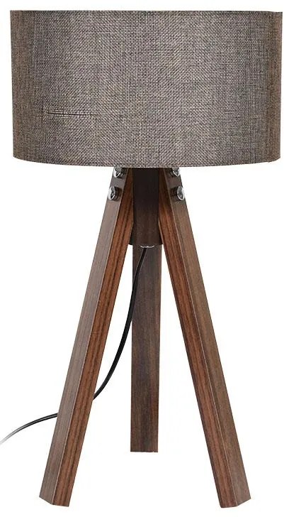 Επιτραπέζιο Φωτιστικό Τρίποδο Fylliana Καφέ 25x25x45,5 εκ. 25x25x45.5 εκ.