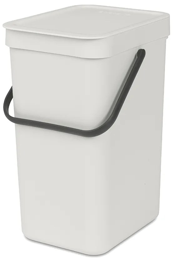 Brabantia 1005511 Κάδος απορριμμάτων Sort&amp;Go 12L, Light Grey