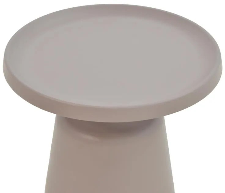 Βοηθητικά τραπέζια Ginoze Inart cappuccino μέταλλο 2τεμ 70x70x40 εκ.