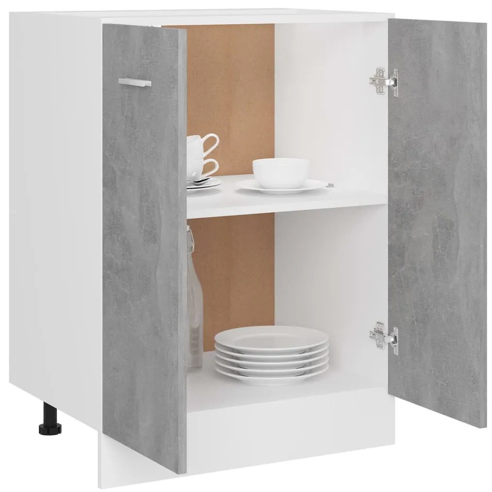 vidaXL Ντουλάπι "Lyon" Γκρι από Σκυρόδεμα 60x46x81,5 εκ. από Τεχνητό Ξύλο