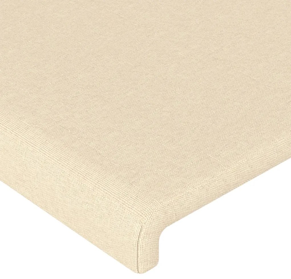 vidaXL Κεφαλάρι με Πτερύγια Κρεμ 183x23x118/128 εκ. Υφασμάτινο