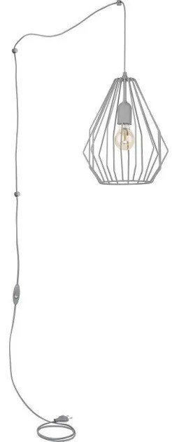 Απλίκα Φωτιστικό Τοίχου BRYLANT 3 χρώματα Φ24,5 TK Lighting-2285-Γκρι 2285