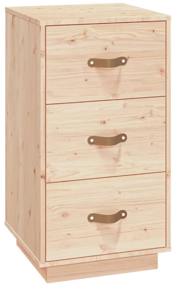 vidaXL Κομοδίνο 40x40x75 εκ. από Μασίφ Ξύλο Πεύκου
