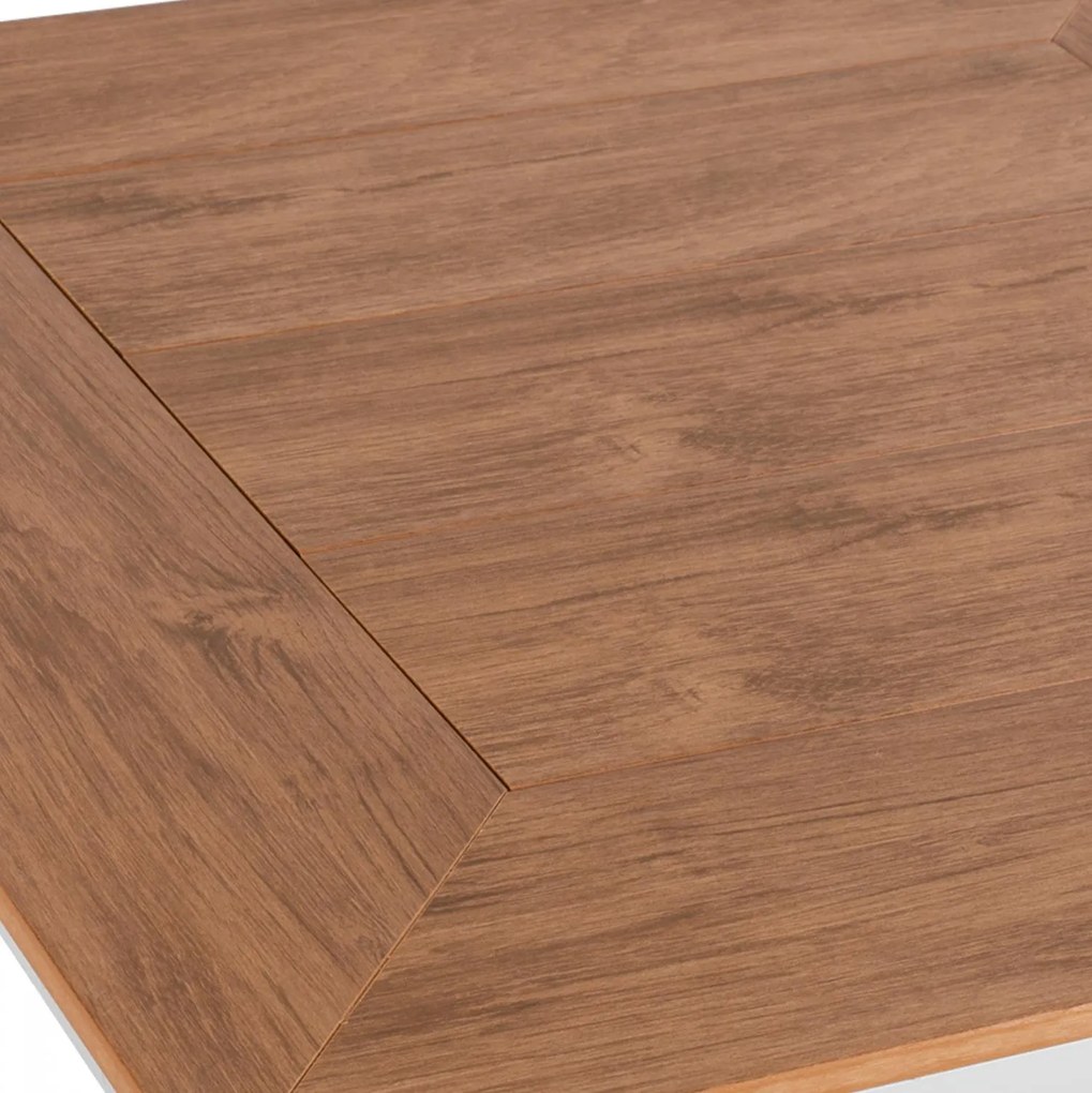 Τραπέζι TABER Αλουμινίου Λευκό με Επιφάνεια Polywood 80x80x72,5Υ εκ. 80x80x72.5 εκ.