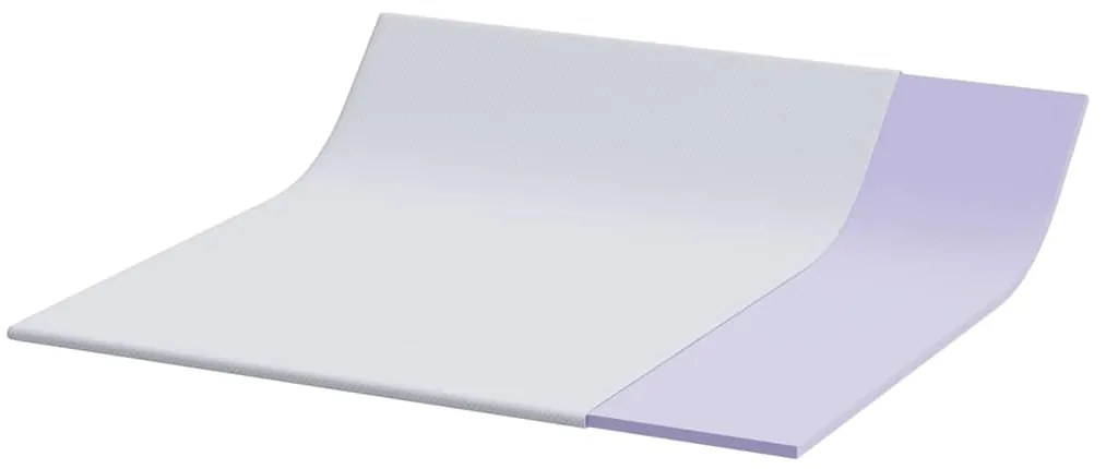 vidaXL Στρώμα επικάλυψης Λευκό 200 x 200 cm Υφασμα Jacquard