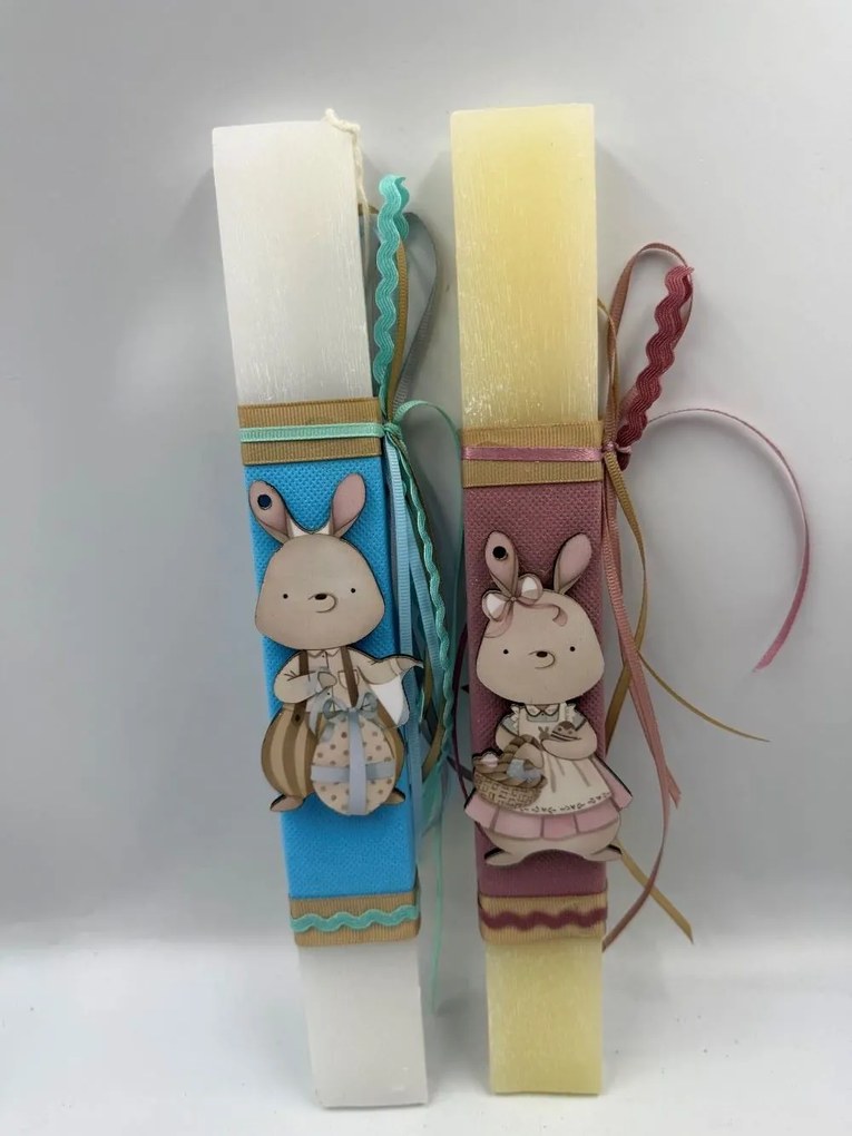 Παππούς και Γιαγιά Αρωματική λαμπάδα ν.5 - Σετ Λαμπάδα και πλάτη με βάση