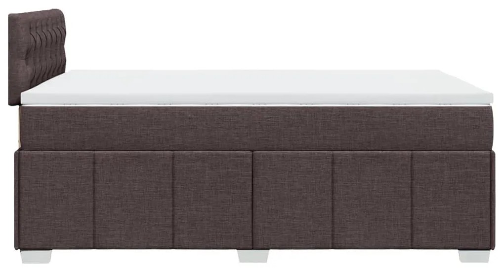 ΚΡΕΒΑΤΙ BOXSPRING ΜΕ ΣΤΡΩΜΑ ΣΚΟΥΡΟ ΚΑΦΕ 120X200 ΕΚ. ΥΦΑΣΜΑΤΙΝΟ 3289345