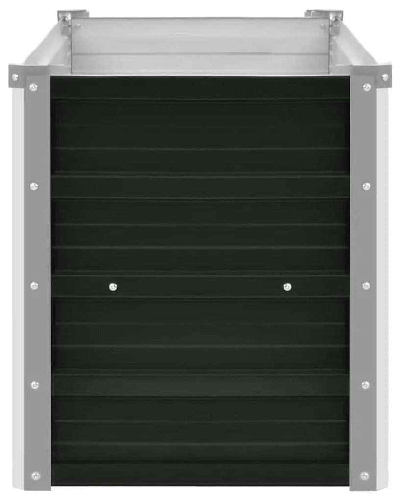 vidaXL Ζαρντινιέρα Υπερυψωμένη Ανθρακί 160x40x45 εκ. Γαλβαν. Χάλυβας