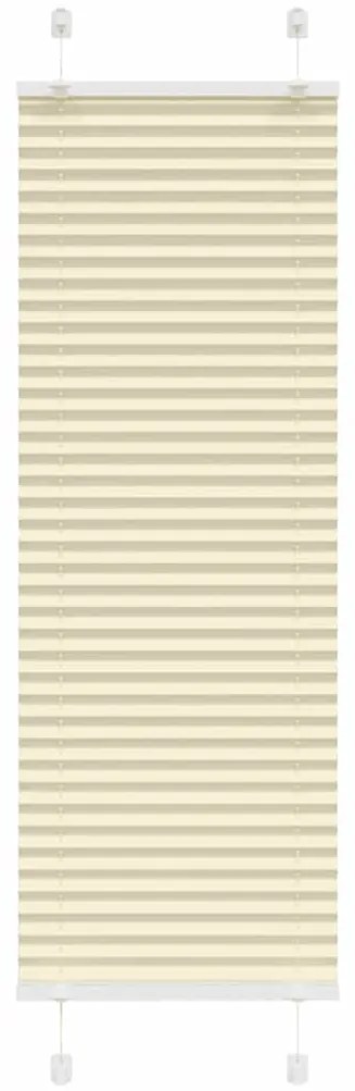 vidaXL Πλισέ περσίδα Κρέμα 40x100 cm Πλάτος υφάσματος 39,4 cm