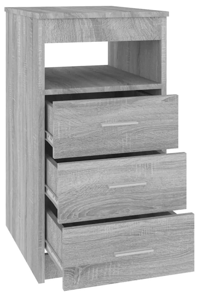vidaXL Συρταριέρα Γκρι Sonoma 40 x 50 x 76 εκ. από Επεξεργασμένο Ξύλο