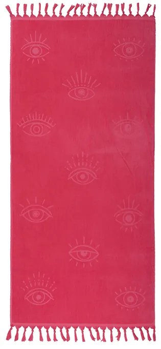 ΠΕΤΣΕΤΑ ΘΑΛΑΣΣΗΣ EYES ON ME 80X160 FUCHSIA - Nef-Nef Homeware