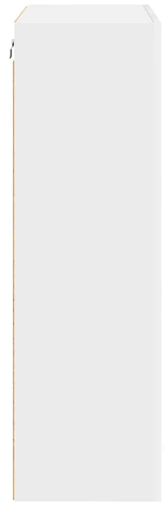 vidaXL Κρεμαστό ντουλάπι με αποθήκευση Riga Λευκό 60 x 31 x 100 εκ.