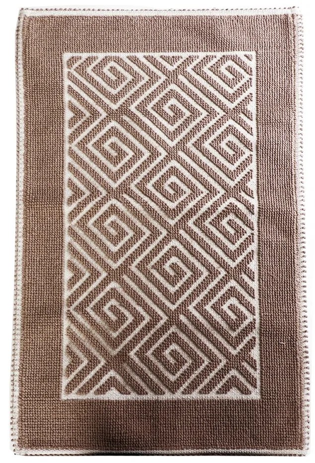 LABYRINTH BROWN ΧΑΛΙ 90% COTTON/10% POLYESTER 140Χ200ΕΚ LAX221