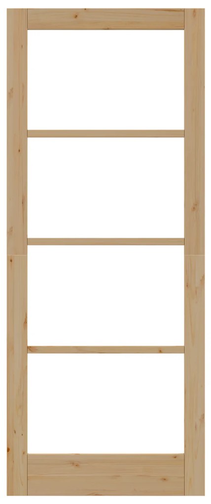 vidaXL Εσωτερική Πόρτα με Γυαλί Καφέ 86 x 211 cm