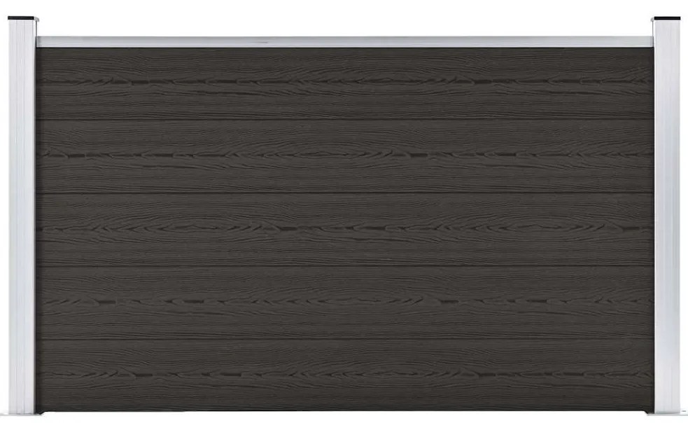 vidaXL Πάνελ Περίφραξης Μαύρο 180 x 105 εκ. από WPC