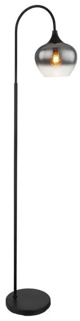 Επιδαπέδιο Φωτιστικό Ε27 Μαύρο-Φιμέ Φ25 Maxy 15548S Globo Lighting-15548S-Μαύρο 15548S