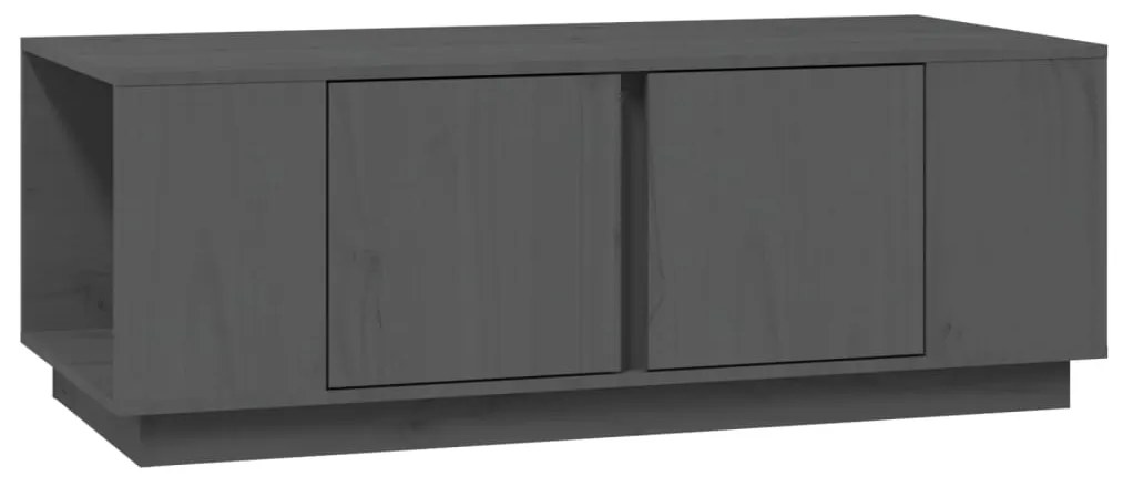 vidaXL Τραπεζάκι Σαλονιού Γκρι 110 x 50 x 40 εκ. από Μασίφ Ξύλο Πεύκου