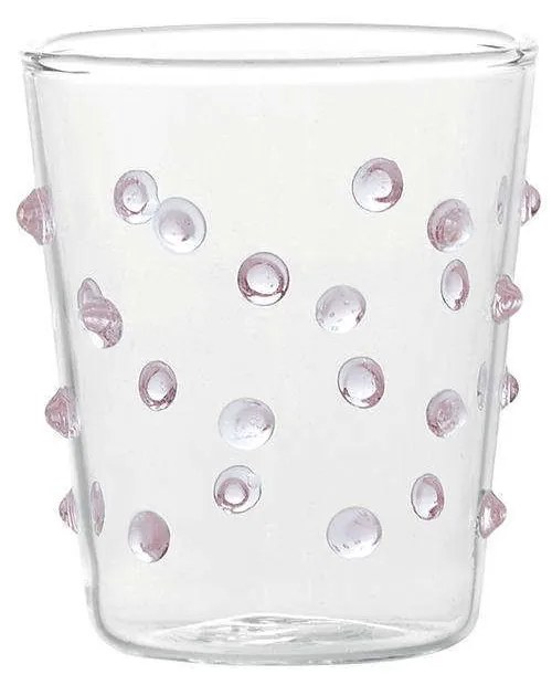 Ποτήρι Party Junior PY00308 95ml Pink-Clear Zafferano Γυαλί