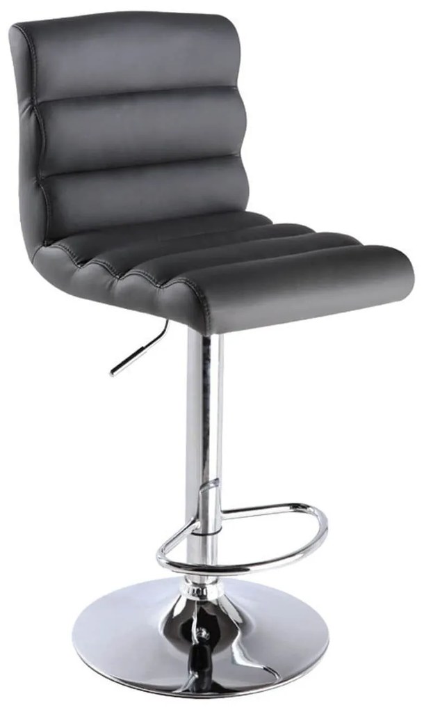 Σκαμπό Μπάρ Dylan Black EM112,1  40X52X94/115 cm Σετ 2τμχ Metal, Technoderma