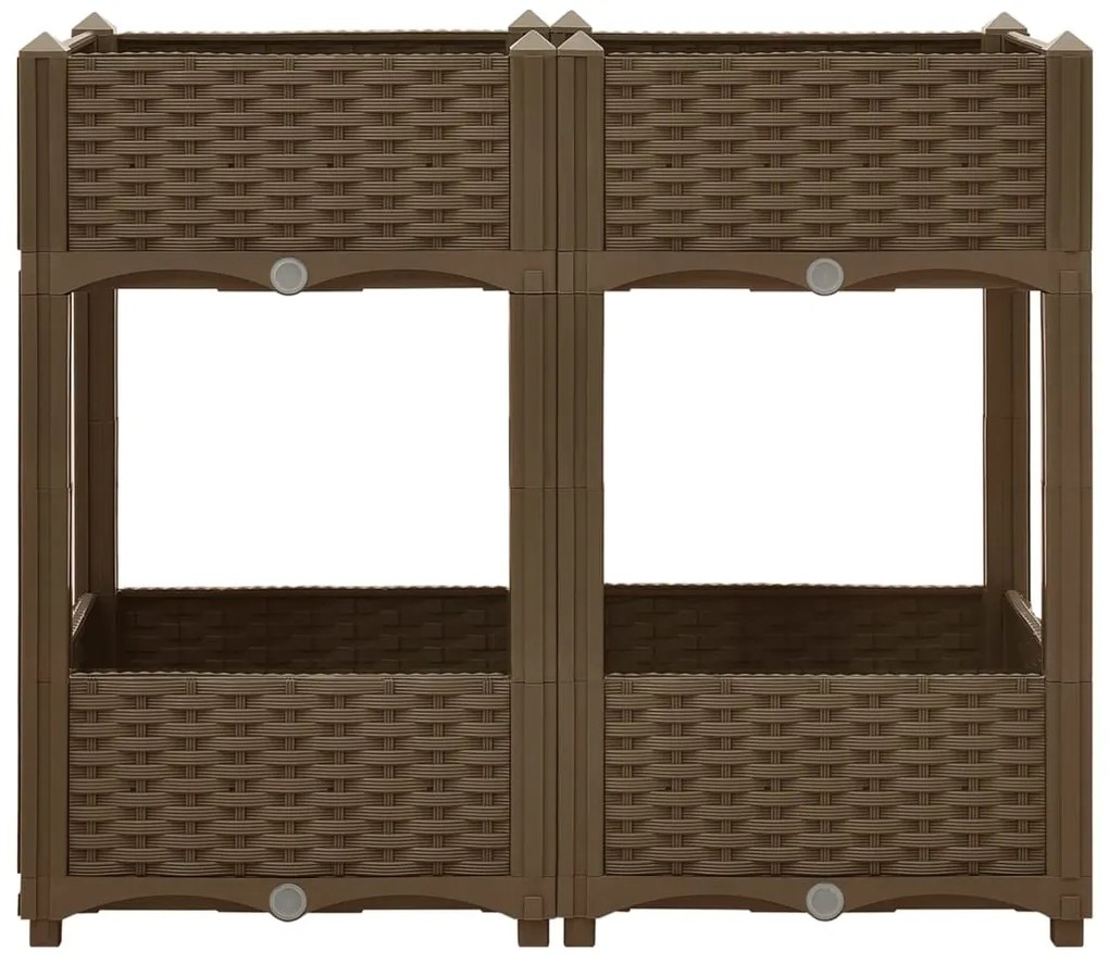 vidaXL Ζαρντινιέρα 80 x 40 x 71 εκ. από Πολυπροπυλένιο