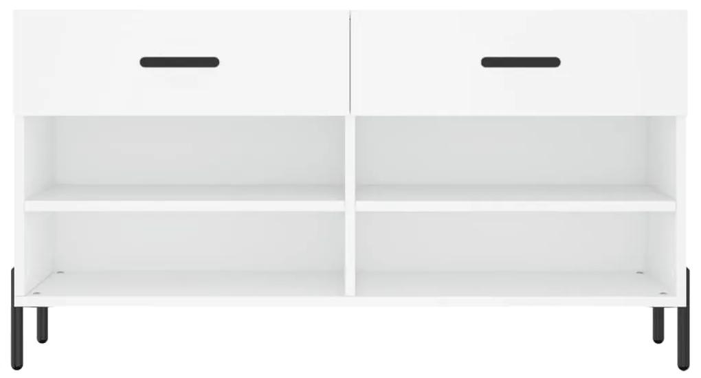 vidaXL Παπουτσοθήκη Λευκή 102 x 35 x 55 εκ. από Επεξεργασμένο Ξύλο