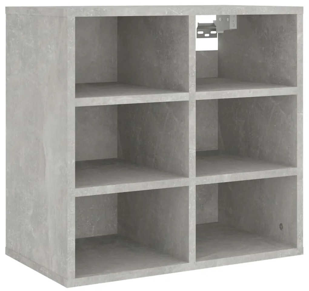 Παπουτσοθήκες 2 τεμ. Γκρι σκυροδέματος 52,5 x 30 x 50 εκ. - Γκρι