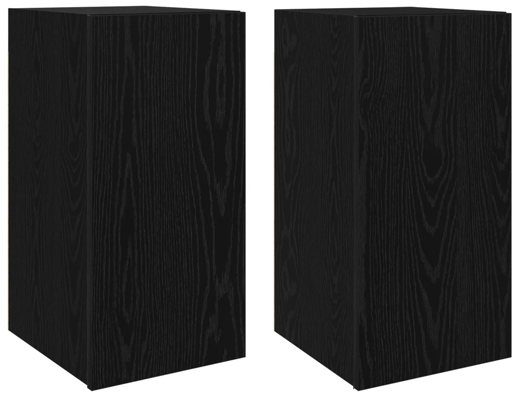 vidaXL Σετ επίπλου τηλεόρασης 4 pcs Μαύρη δρυς 30.5 x 30 x 60 εκ.