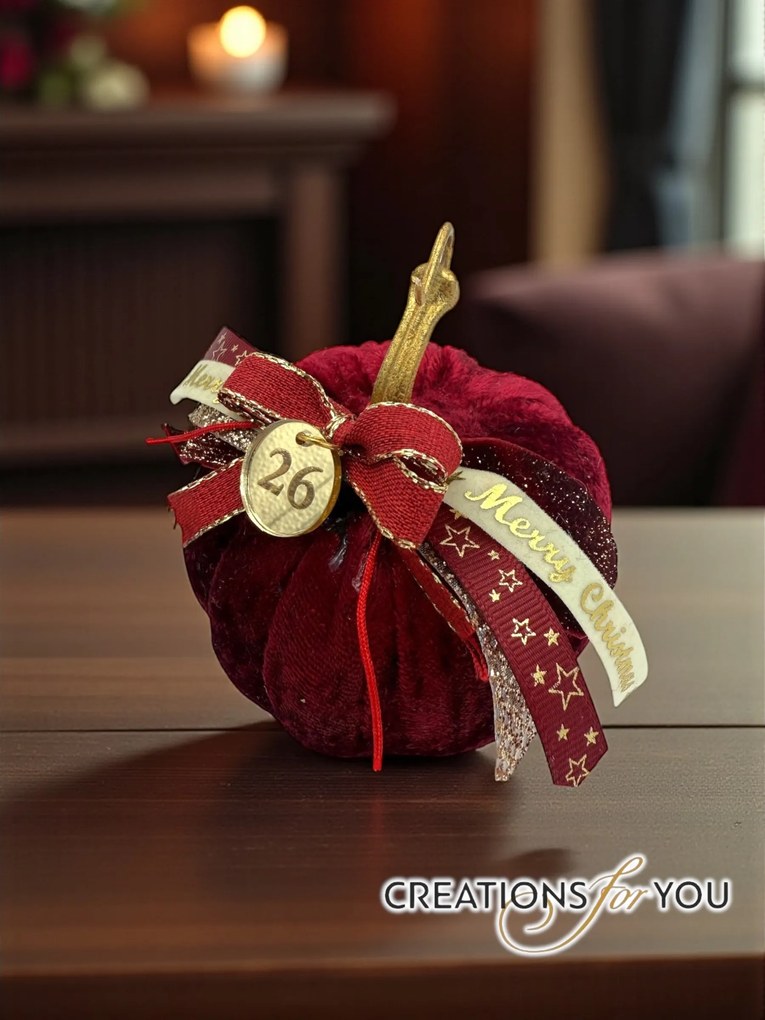 Κολοκύθα Μπορντό βελούδινη μεσαία - Χρυσό