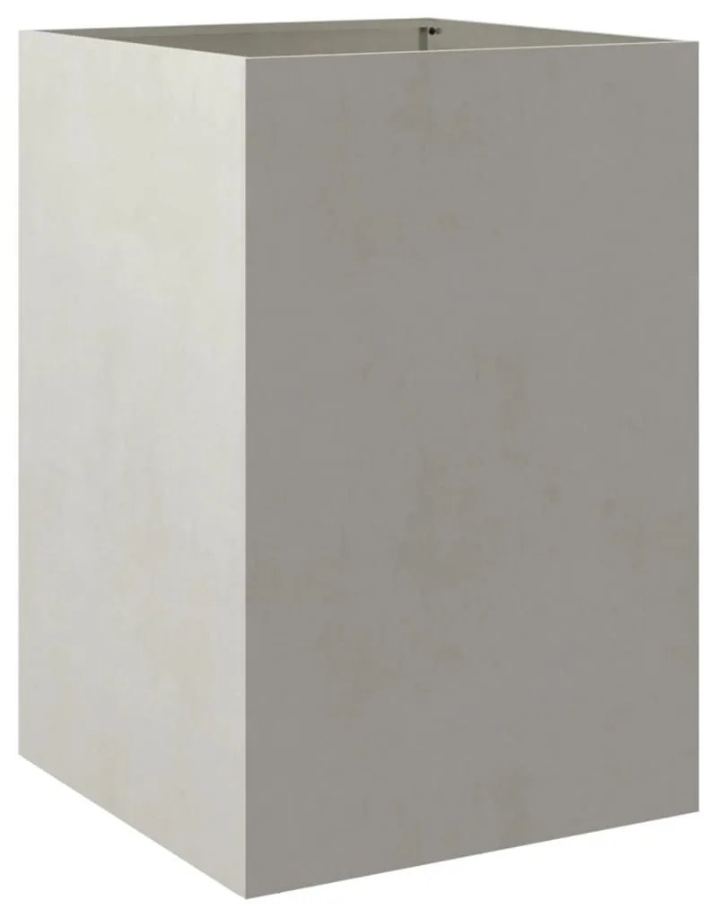 Ζαρντινιέρα Ασημί 52x48x75 εκ. από Ανοξείδωτο Ατσάλι - Ασήμι