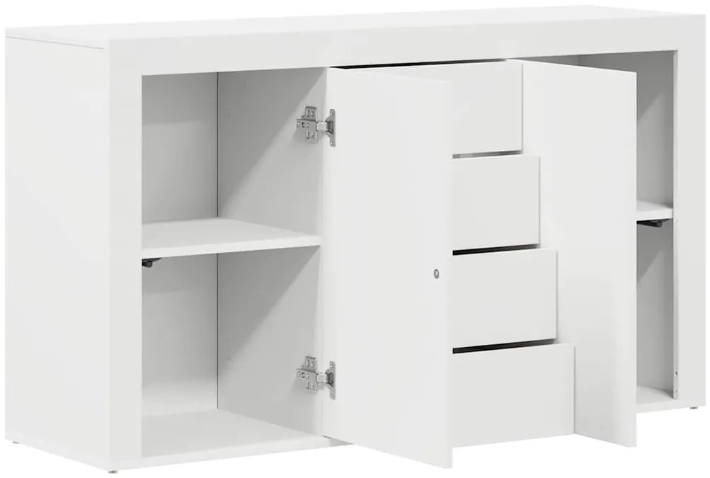 vidaXL Πλαϊνό γραφείο Λευκό 120 x 36 x 69 εκ Επεξεργασμένο ξύλο