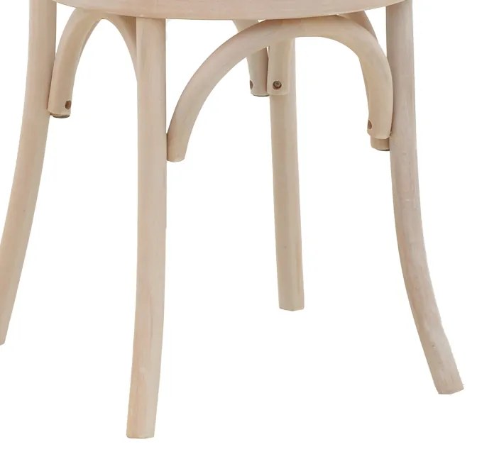 Καρέκλα Azhel pakoworld white wash ξύλο οξιάς-έδρα φυσικό rattan 41x50x89εκ - 263-000018