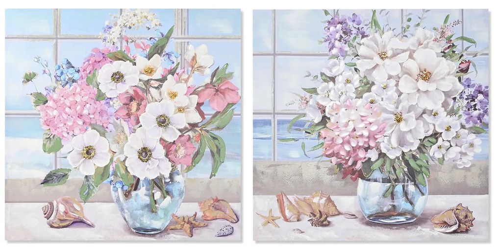 Καμβάς DKD Home Decor Καμβάς Ξύλο MDF 100 x 3 x 100 cm 100 x 2,8 x 100 cm