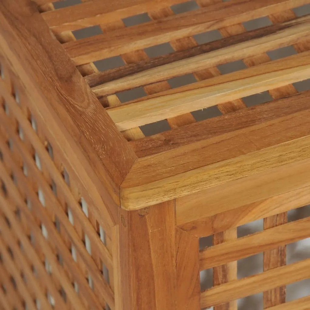 vidaXL Καλάθια Απλύτων Σετ 3 Τεμαχίων από Ξύλο Teak