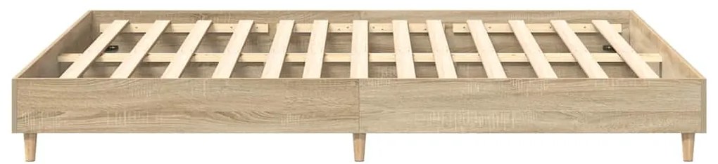 vidaXL Πλαίσιο Κρεβατιού Χωρ. Στρώμα Sonoma Δρυς 140x200εκ. Επ. Ξύλο