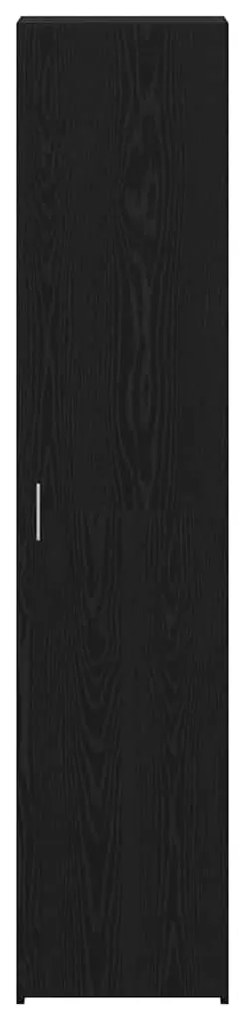 vidaXL Highboard Μαύρη δρυς 40 x 42,5 x 185 εκ. Επεξεργασμένο ξύλο