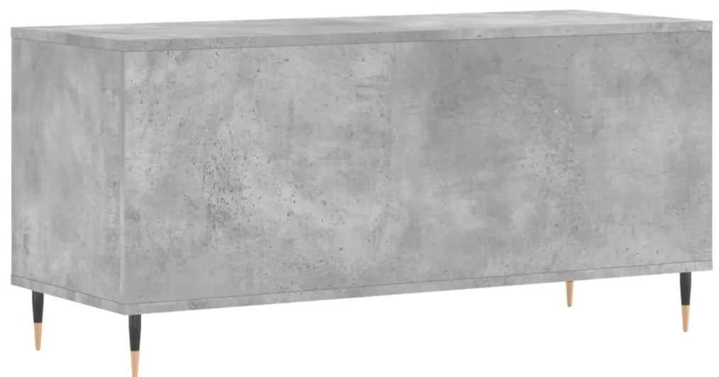 vidaXL Έπιπλο Δίσκων Γκρι Σκυροδέματος 100x38x48 εκ Επεξεργασμένο Ξύλο