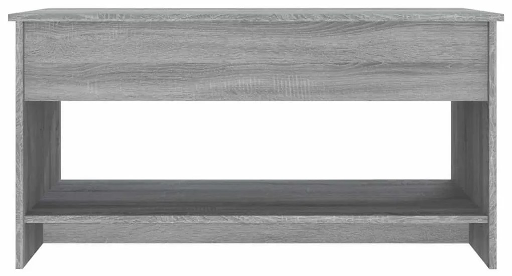 vidaXL Τραπεζάκι Σαλονιού Γκρι Sonoma102x50x52,5 εκ.Επεξεργασμένο Ξύλο