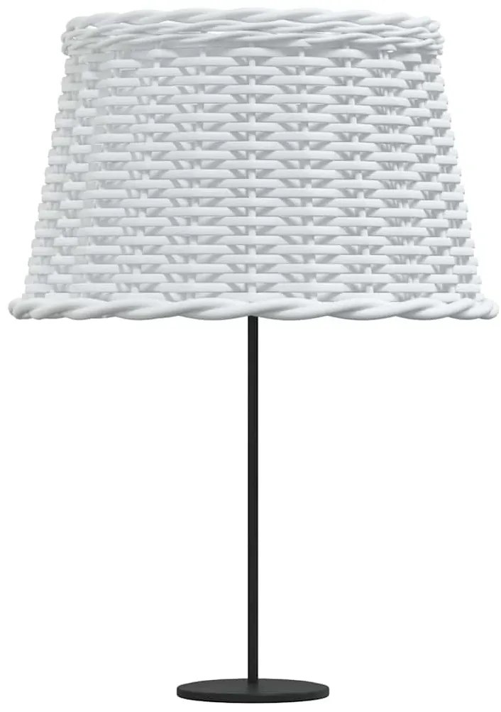 vidaXL Καπέλο Φωτιστικού Λευκό Ø45x28 εκ. από Wicker