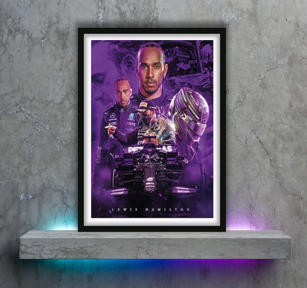 Πόστερ &amp; Κάδρο Lewis Hamilton F053 30x40cm Εκτύπωση Πόστερ (χωρίς κάδρο)