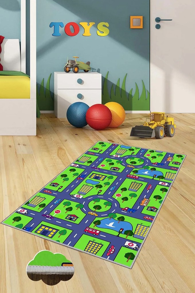 Χαλί Hmnt458 477HFT1128 Green-Multi Conceptum Hypnose 60X100