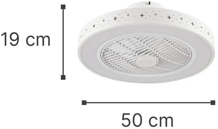 Φωτιστικό ανεμιστήρας Almanor InLight 101000410