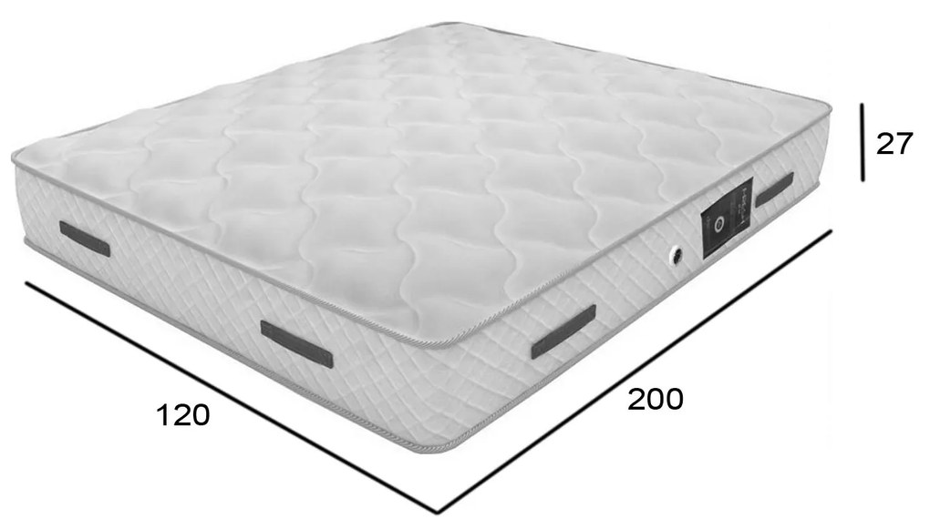 ΣΤΡΩΜΑ FRESH 3D Ημίδιπλο (CHIC STROM) 120x200x27 - CHI-106089 - CHI-106089