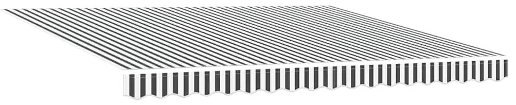 vidaXL Τέντα Πτυσσόμενη Αυτόματη Ανθρακί / Λευκή 400x300 εκ.